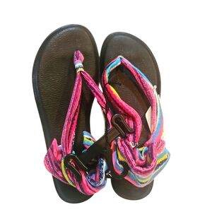 Op Sanuk Women Slingback Yoga Sandal Flip Flip Size 9-10